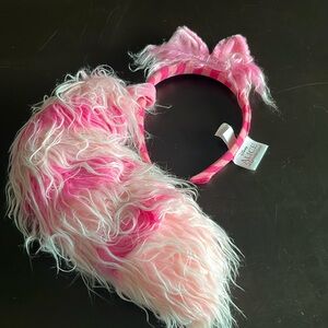 Disney Alice In Wonderland Cheshire Cat Ears & Tail Set